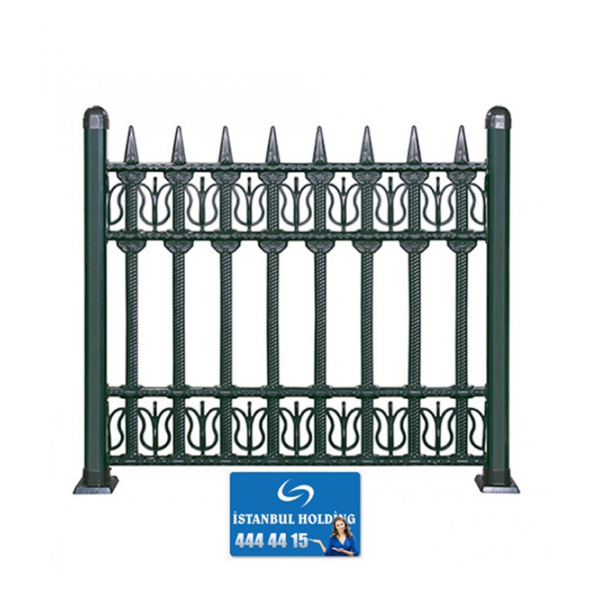 Lalezar Modeli 100 cm yükseklik Dekoratif Ferforje Plastik Çit  Lalezar Modeli 100 cm yükseklik Dekoratif Ferforje Plastik Çit